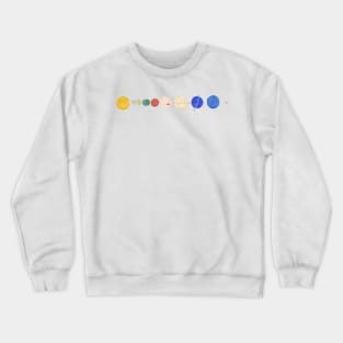 Solar system acrylic Crewneck Sweatshirt